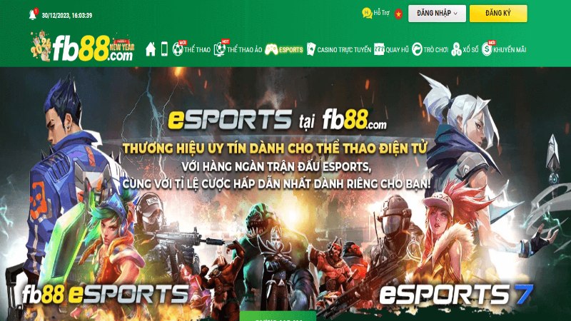 Esports FB88: Cá cược thể thao điện tử cực chất 3 FB88 cung cấp một loạt các thể loại game hot