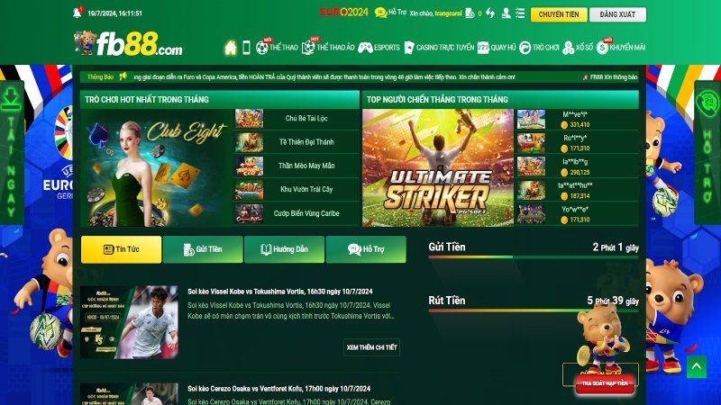 Đăng ký FB88: Hướng dẫn tân binh từng thao tác thực hiện 4 Giao diện webgame và trên app thân thiện và dễ sử dụng